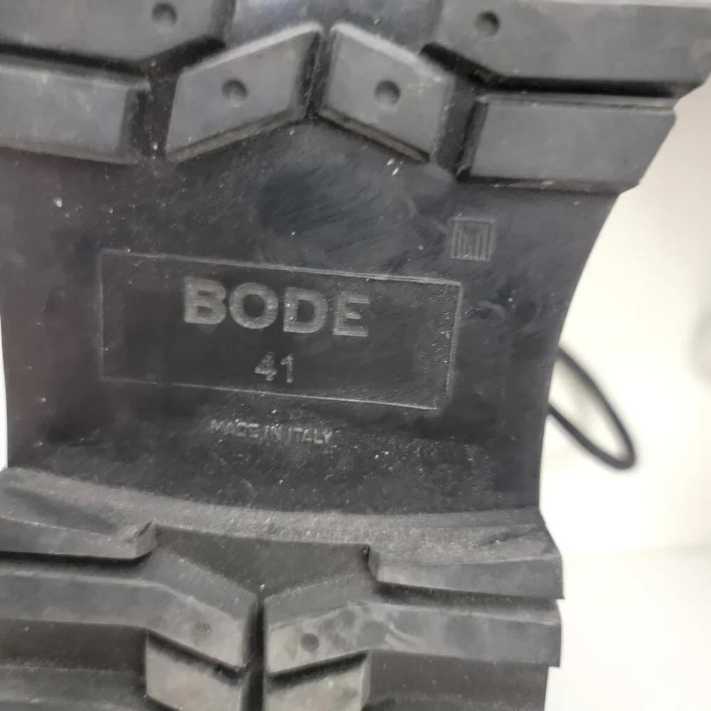BODE University Leather Derby Loafers in Black 41 8 - Picture 11 of 12